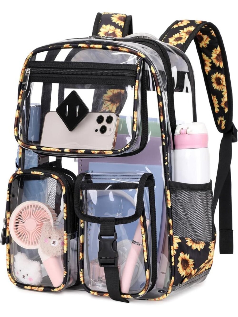 Clear PVC Backpack for School | Heavy Duty Transparent Bookbag | Stadium